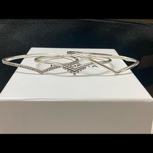 Pandora Wishbone Bangle Trio